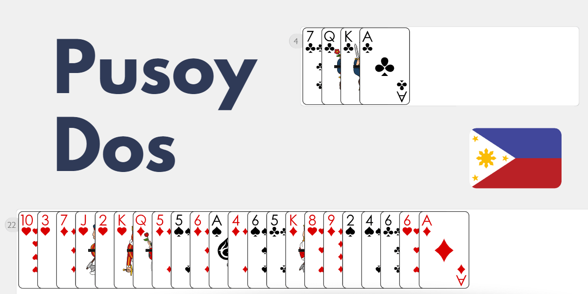 Pusoy Dos Playing Example